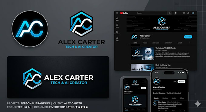 create custom profile pictures and personal logo