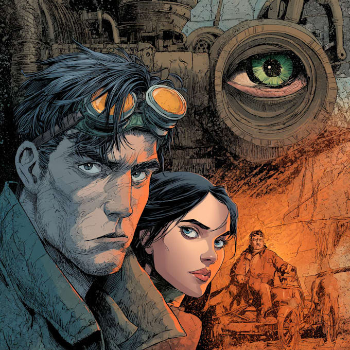 comic book illustration with comic book illustrator