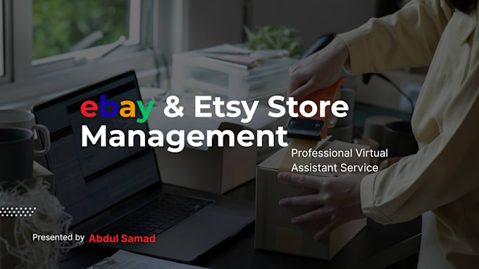 manage your ebay or etsy store and create product listings