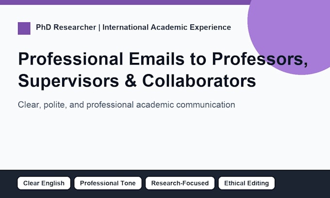 write professional emails to professors supervisors or collaborators