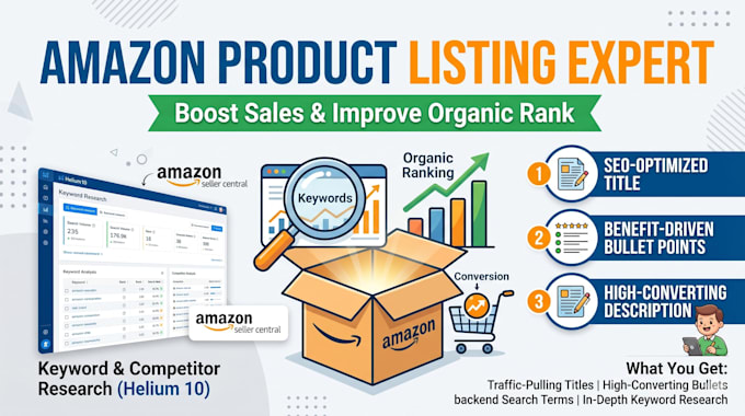 do amazon product listing optimization and SEO copywriting