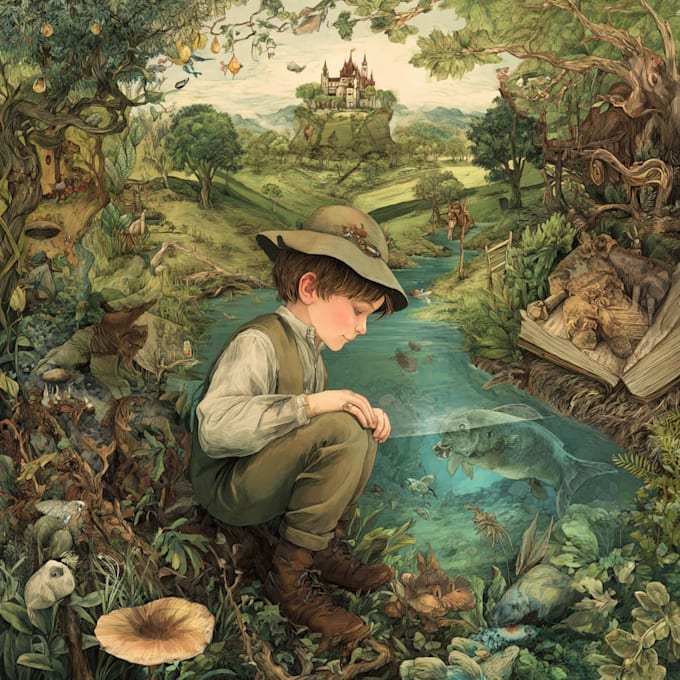 llustrate children story book illustration