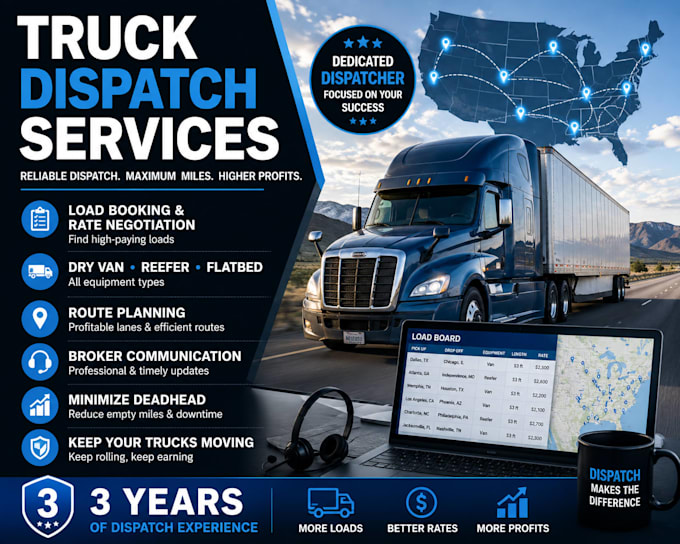 manage dispatch for your trucks