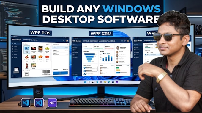 custom windows desktop software development , wpf net expert , desktop apps