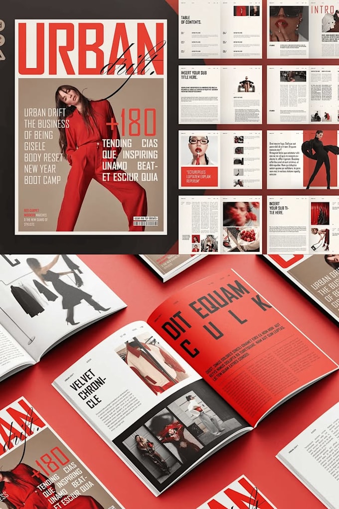 design a professional corporate booklet, or magazine