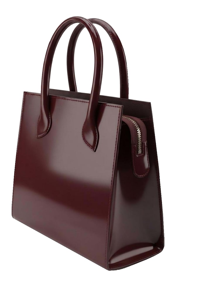 create a professional handbag tech pack with patterns and bom
