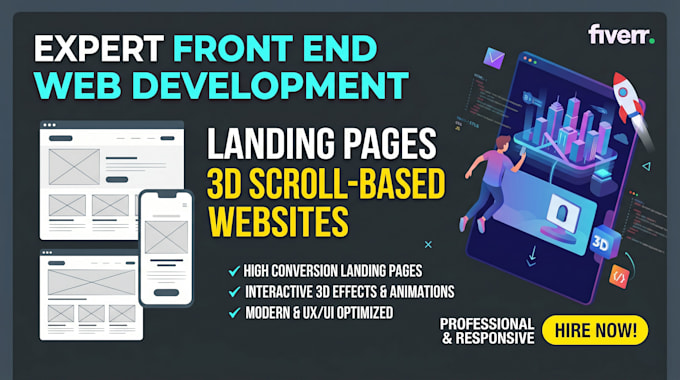 be your expert frontend developer for responsive web development