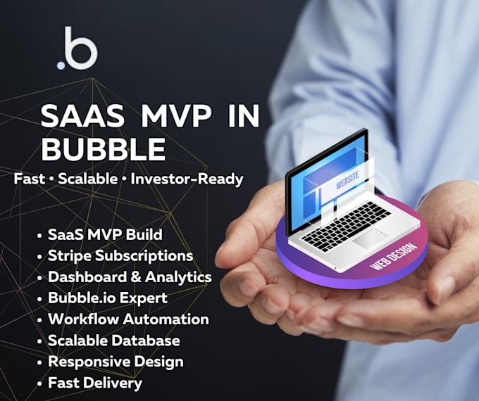 build your bubble io saas mvp web application