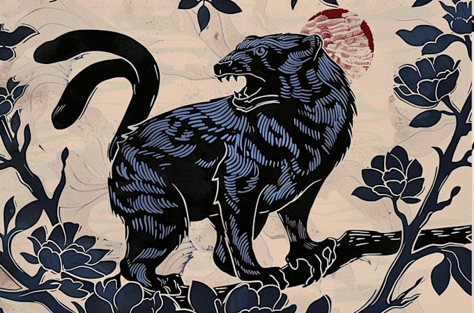 create custom linocut based on your based