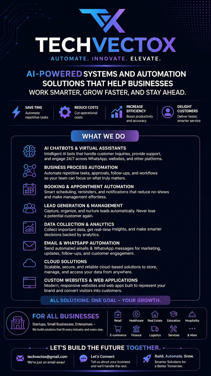 provide solutions and automations to your business