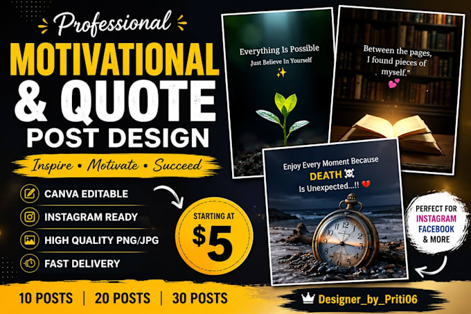 design professional hindi ,marathi instagram quote posts
