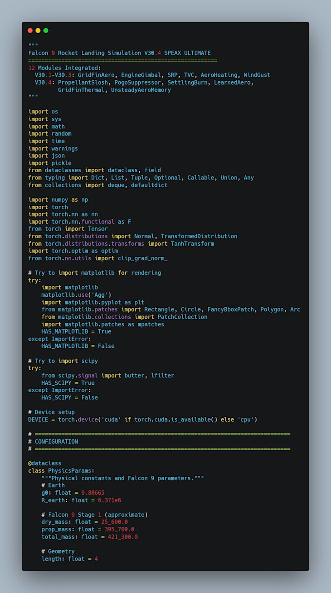 develop and optimize python code for ai model training