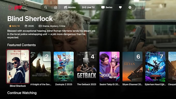 make iptv app revamp, redesign update, apk and panel, iptv app logo, icon splash