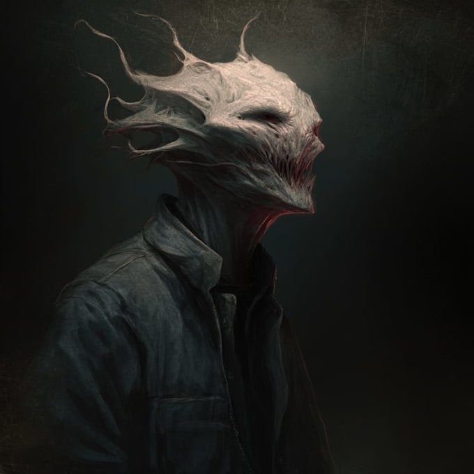 illustrate handmade horror monsters and characters