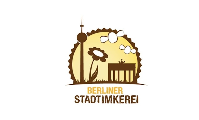 design glamorous urban berlin bee apiary logo