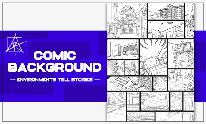 draw good quality comic background