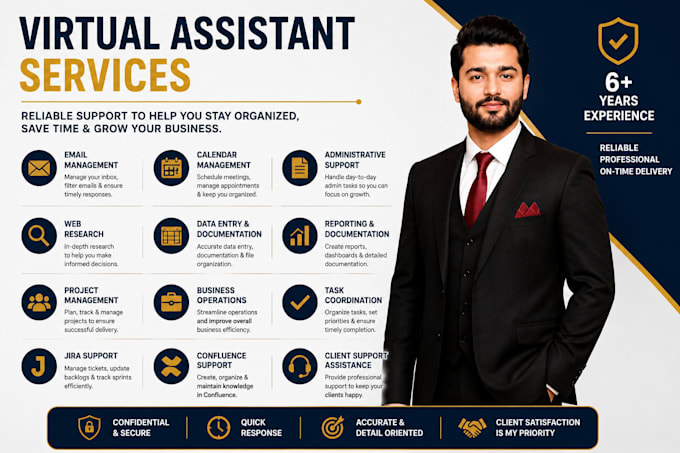 be your virtual assistant for admin support and project management