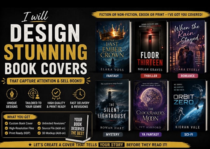 design a professional ebook cover and paperback cover