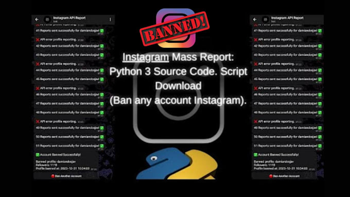 instagram banning, mass report bot, remove negative content, auto commenting bot