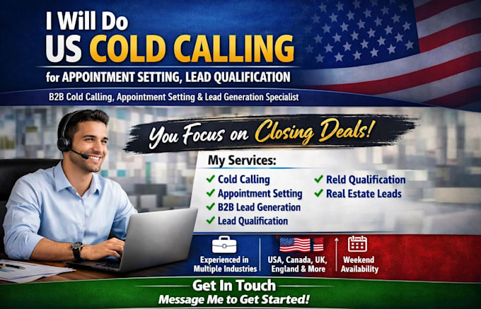 do US cold calling for appointment setting, lead qualification