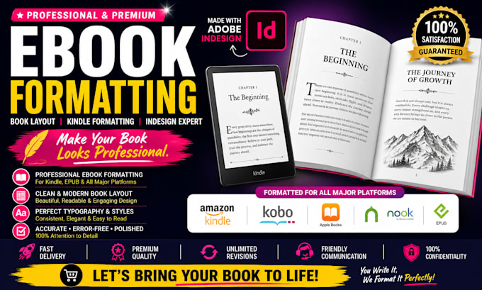 format paperback manuscript fix kdp rejected book cover indesign formatting