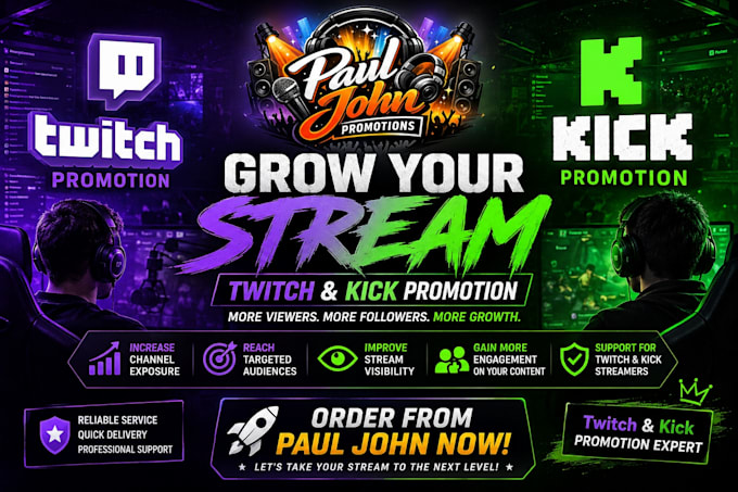 boost your twitch and kick stream visibility