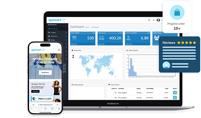 develop custom opencart module, extension or core customization