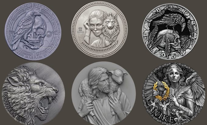 create high quality stl files for 3d coin and ring printing