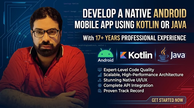 build a native android app using java and mvvm architecture