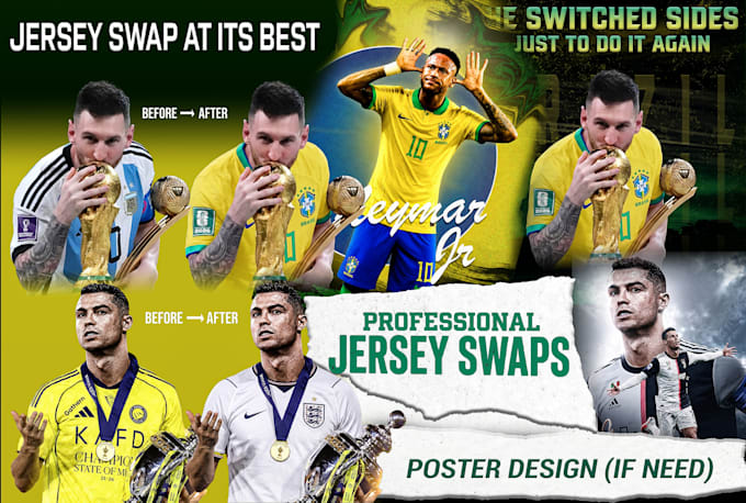 jersey swap commitment poster kit swap and sports graphics