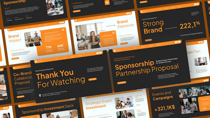 design startup investor pitch deck edit business sponsorship proposal powerpoint
