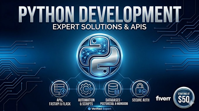 develop python scripts, fastapi flask API backend