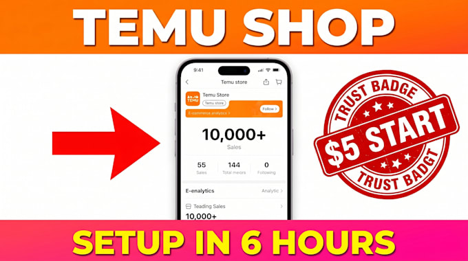 setup temu shop create temu store optimize temu seller account