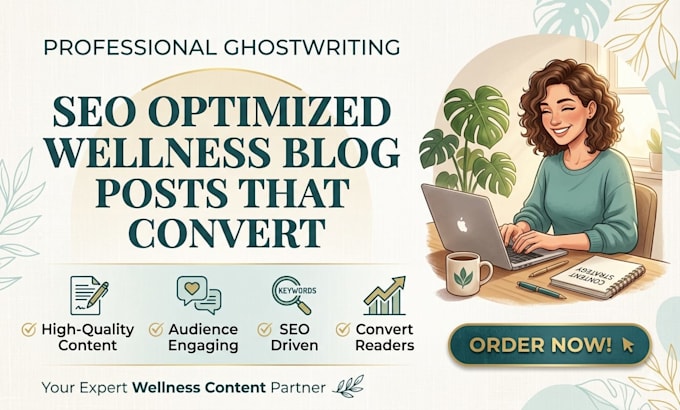ghostwrite seo optimized wellness blog posts that convert