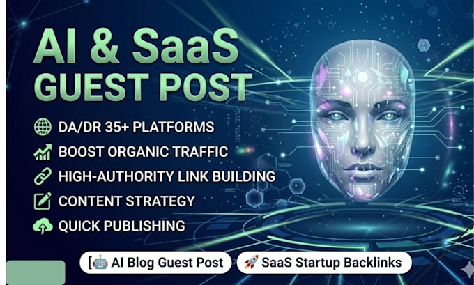 do artificial intelligence guest post and saas startup backlinks