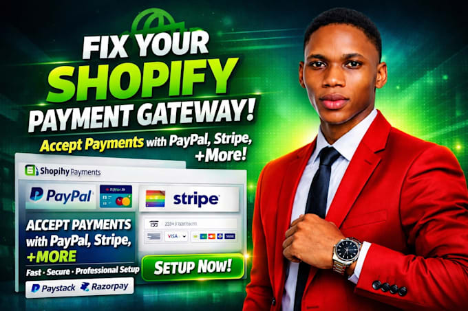 do payment gateway integration and API integration for stripe, paypal, shopify