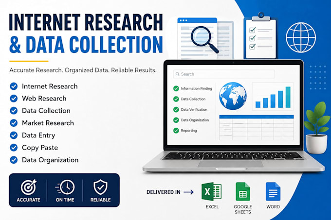 do internet research and data collection