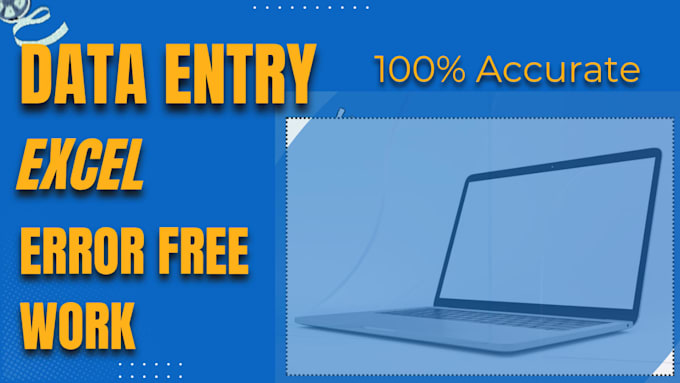 do fast data entry, PDF to excel with ai  accuracy