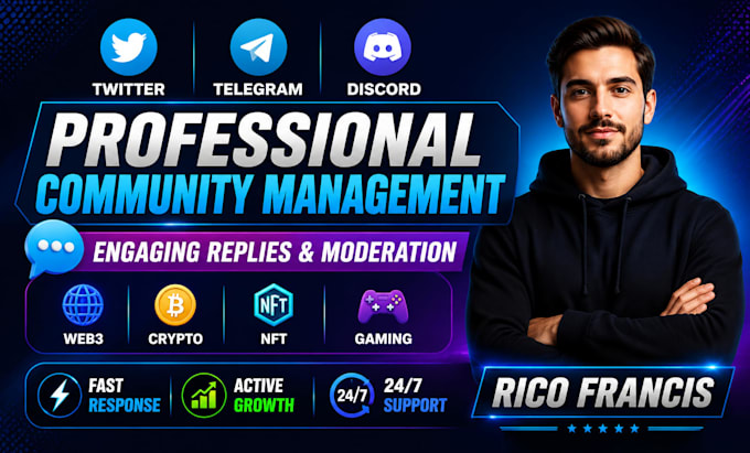 create engaging and manage replies for twitter, telegram, discord communities
