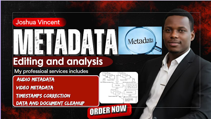 do metadata editing, data correction and extraction, file analysis, image, video