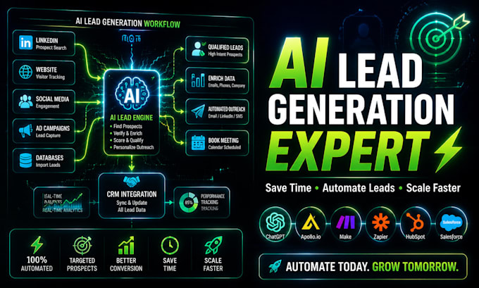 automate lead generation with ai chatbots and zapier workflows