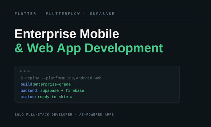 develop your enterprise flutter mobile app with flutterflow and supabase