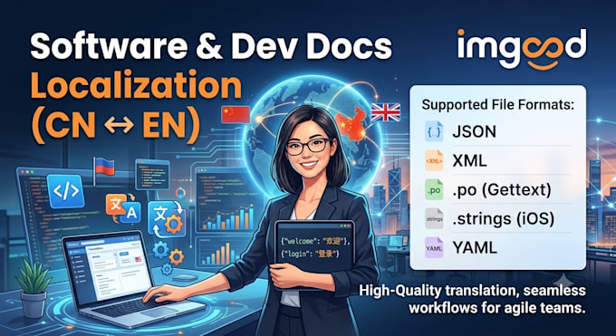 translate software UI strings and developer docs into chinese