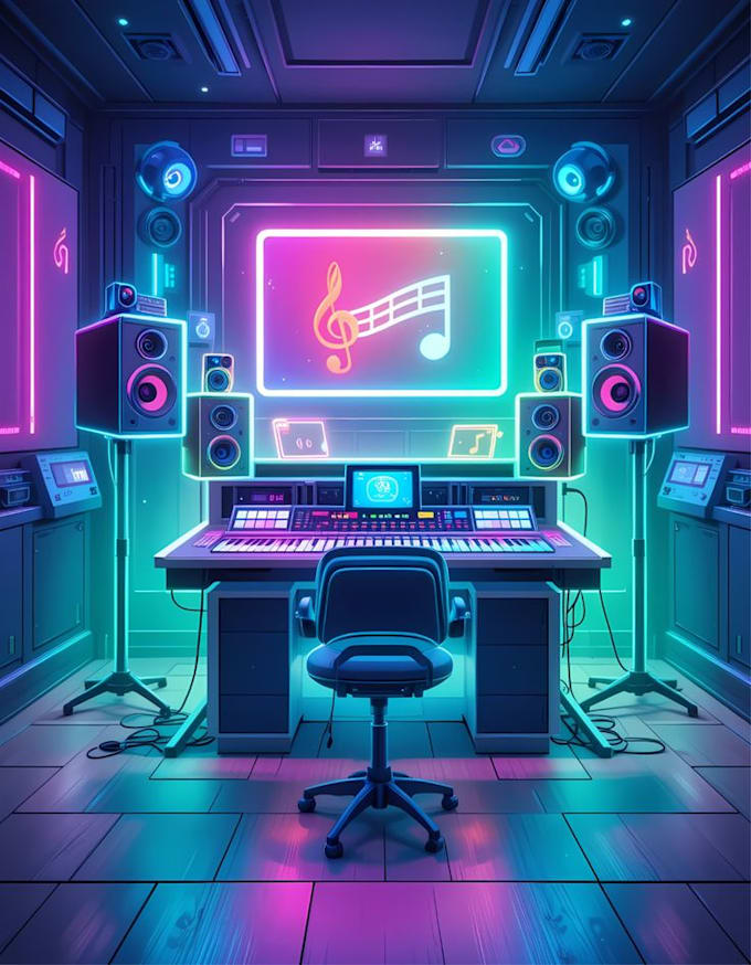 design custom anime vtuber backgrounds, streaming environments and live2d scenes