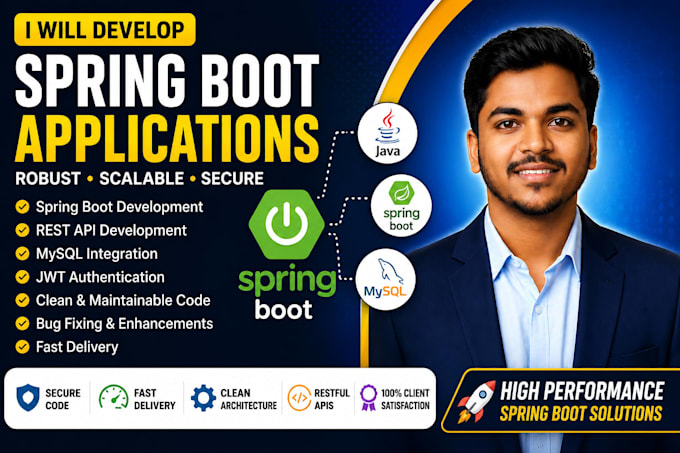build secure java spring boot backend and web application