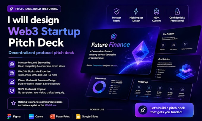 design web3 startup pitch deck decentralized protocol pitch deck