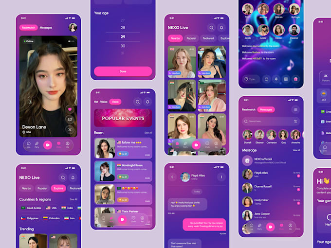 develop video streaming app, dating app, onlyfans app, adult apps live streaming