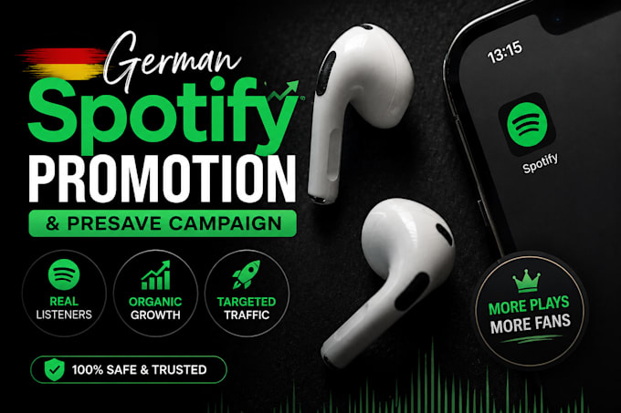 german spotify music promotion, promote spotify music presave to real listeners