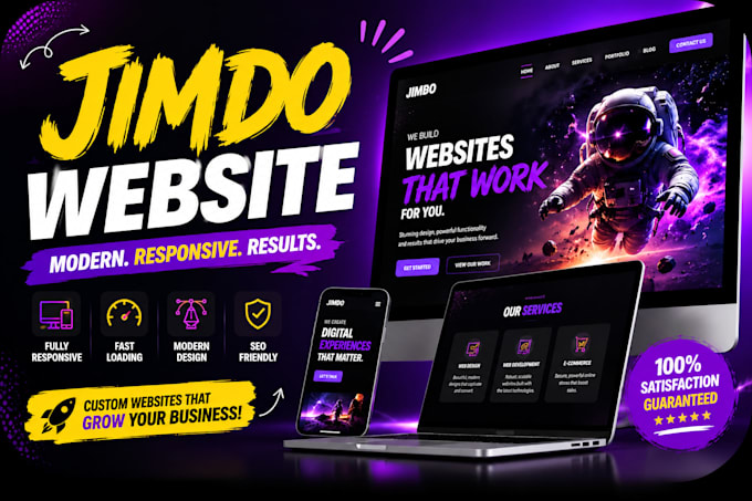design or redesign a professional jimdo website as an expert