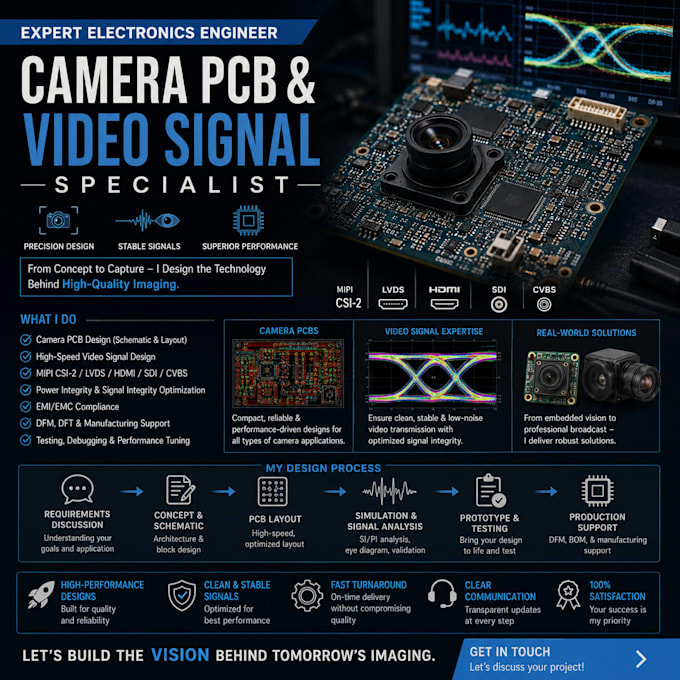 troubleshoot cctv camera pcb and video signal issues